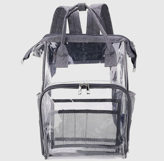 Top Handle Large Clear Backpack