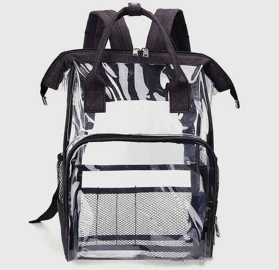 Top Handle Large Clear Backpack