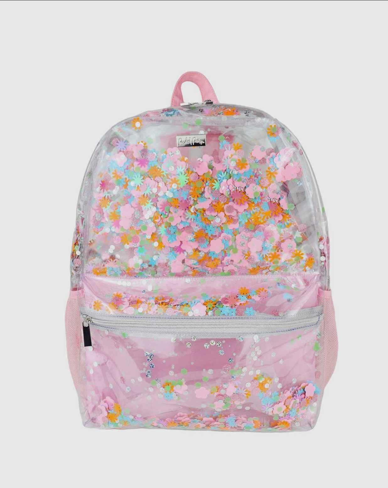 Flower Shop Confetti Clear Backpack