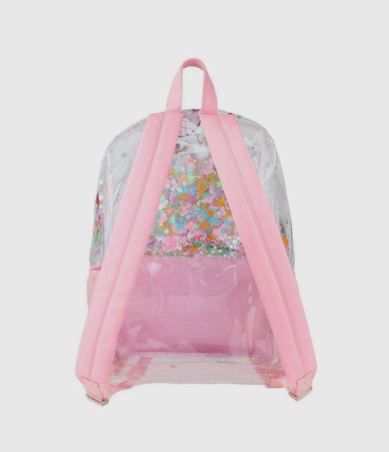 Flower Shop Confetti Clear Backpack