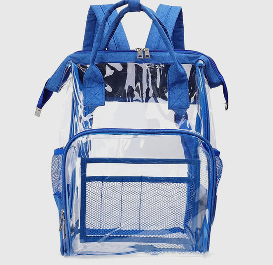 Top Handle Large Clear Backpack