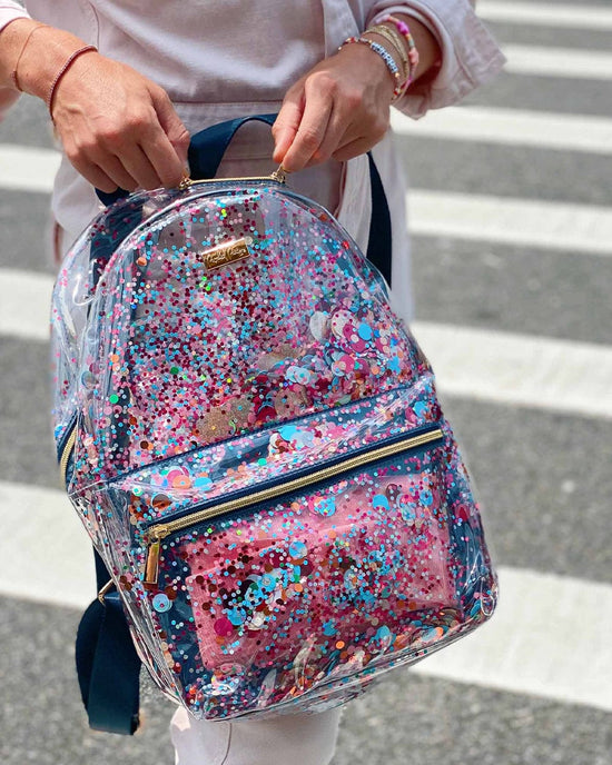 Essentials Confetti Clear Fashion Backpack