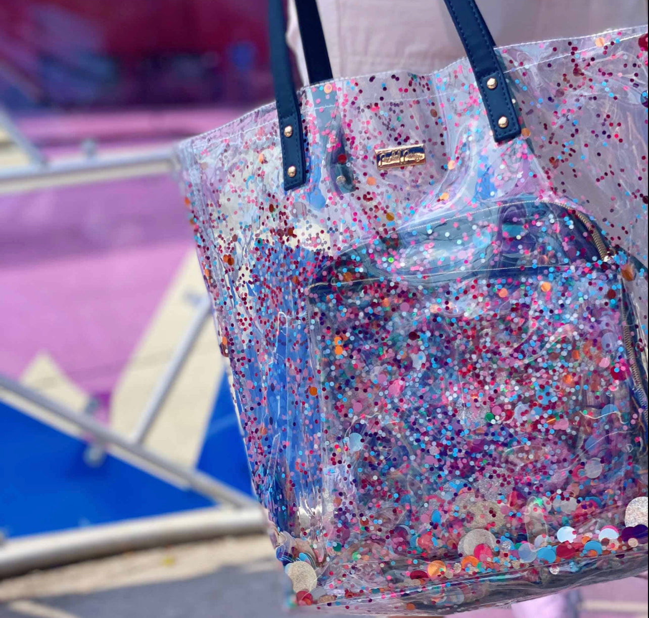 Essentials Confetti Bucket Bag Tote