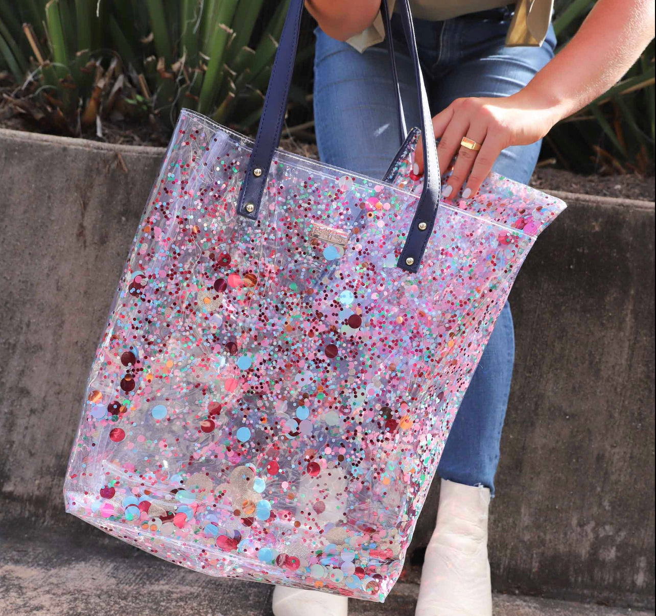 Essentials Confetti Bucket Bag Tote