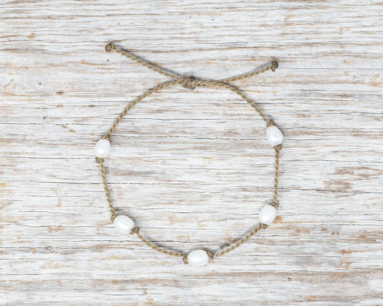 BRACELET - WHITE PEARL RICE PETITE