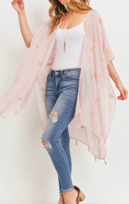 Pink Star Kimono