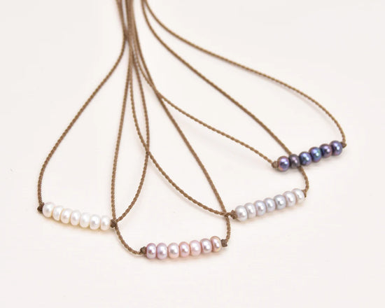 BOHEMIAN NECKLACE - Blush Pearls