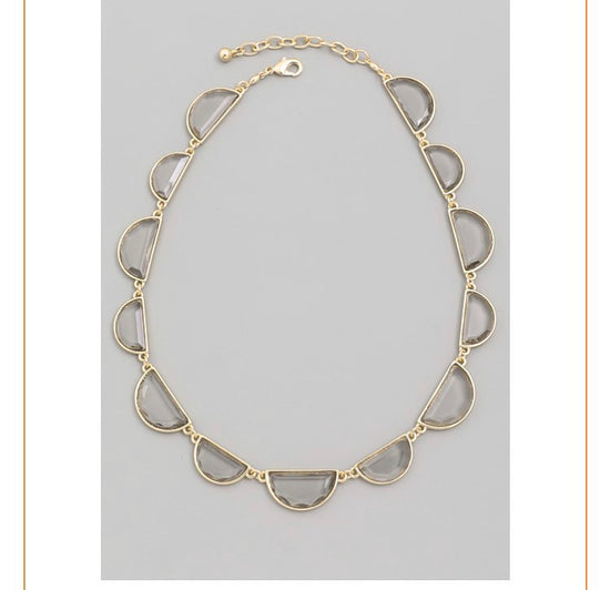 Crystal & Gold Collar