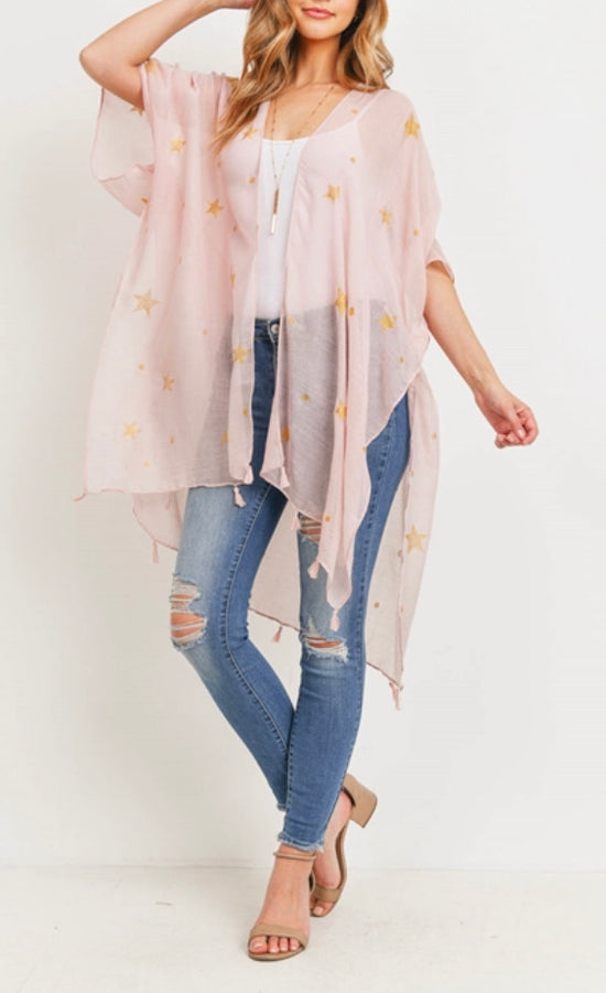 Pink Star Kimono