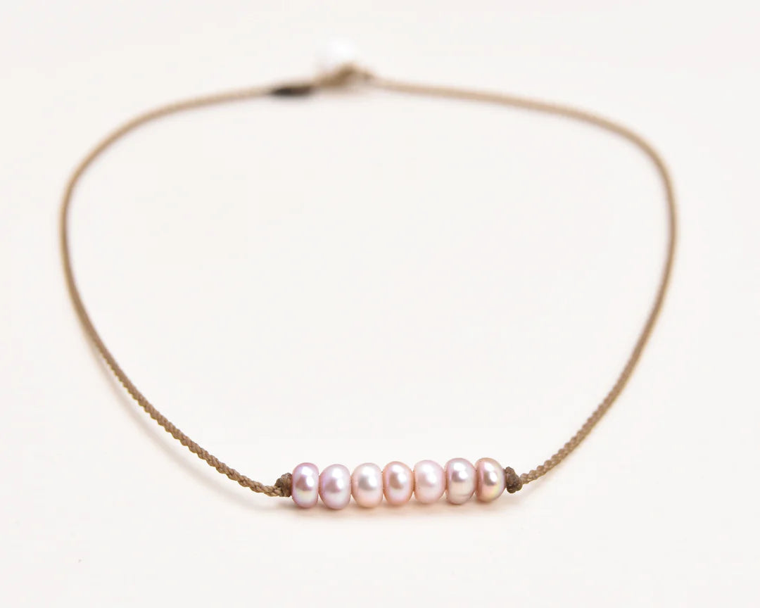 BOHEMIAN NECKLACE - Blush Pearls