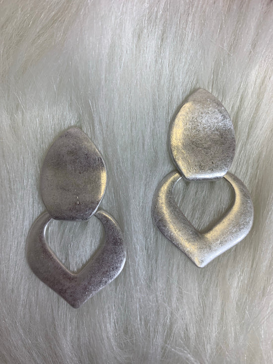 Silver Statement Post Earrings