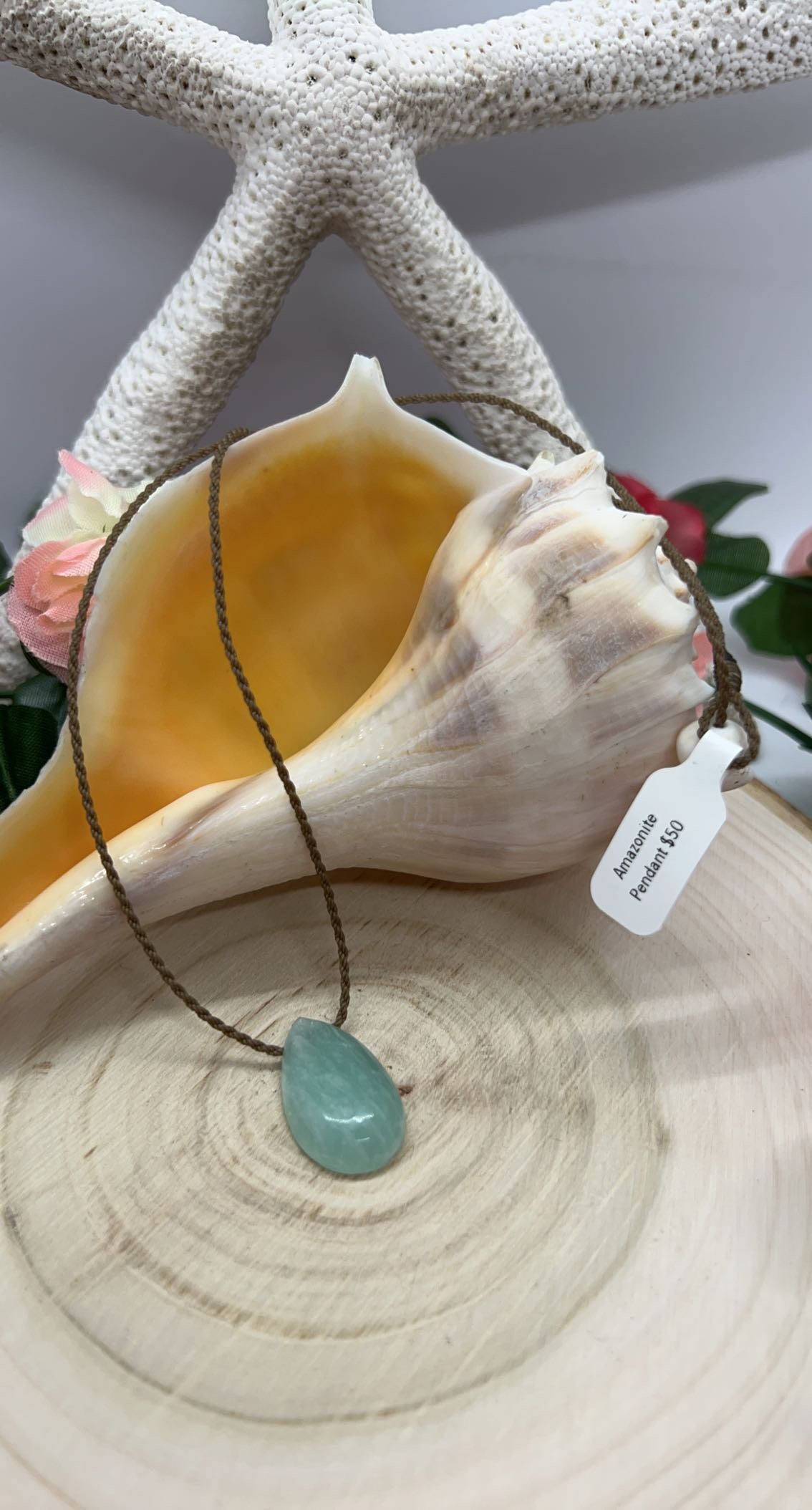 Amazonite Stone Pendant