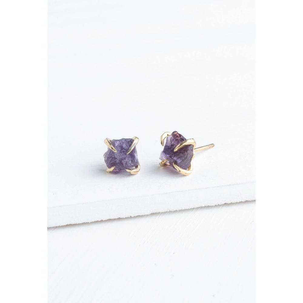 Shine Earrings in Amethyst